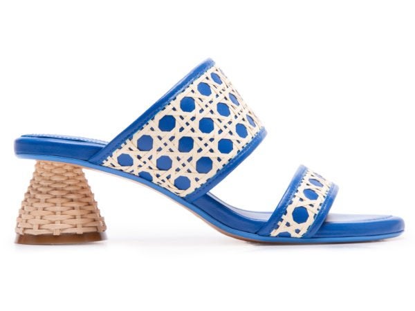 Mule Cone Palha Azul Rio